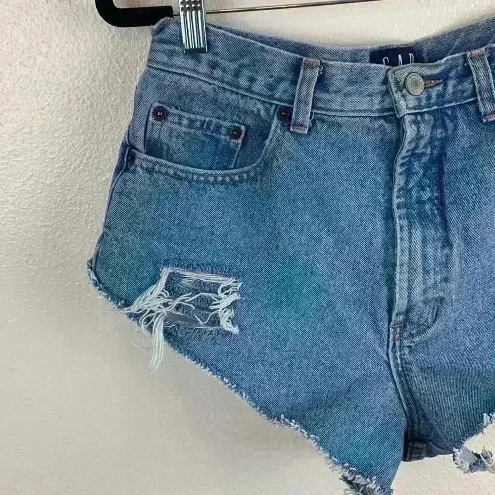 Gap distressed cut offs size 12. - Picture 3 of 7